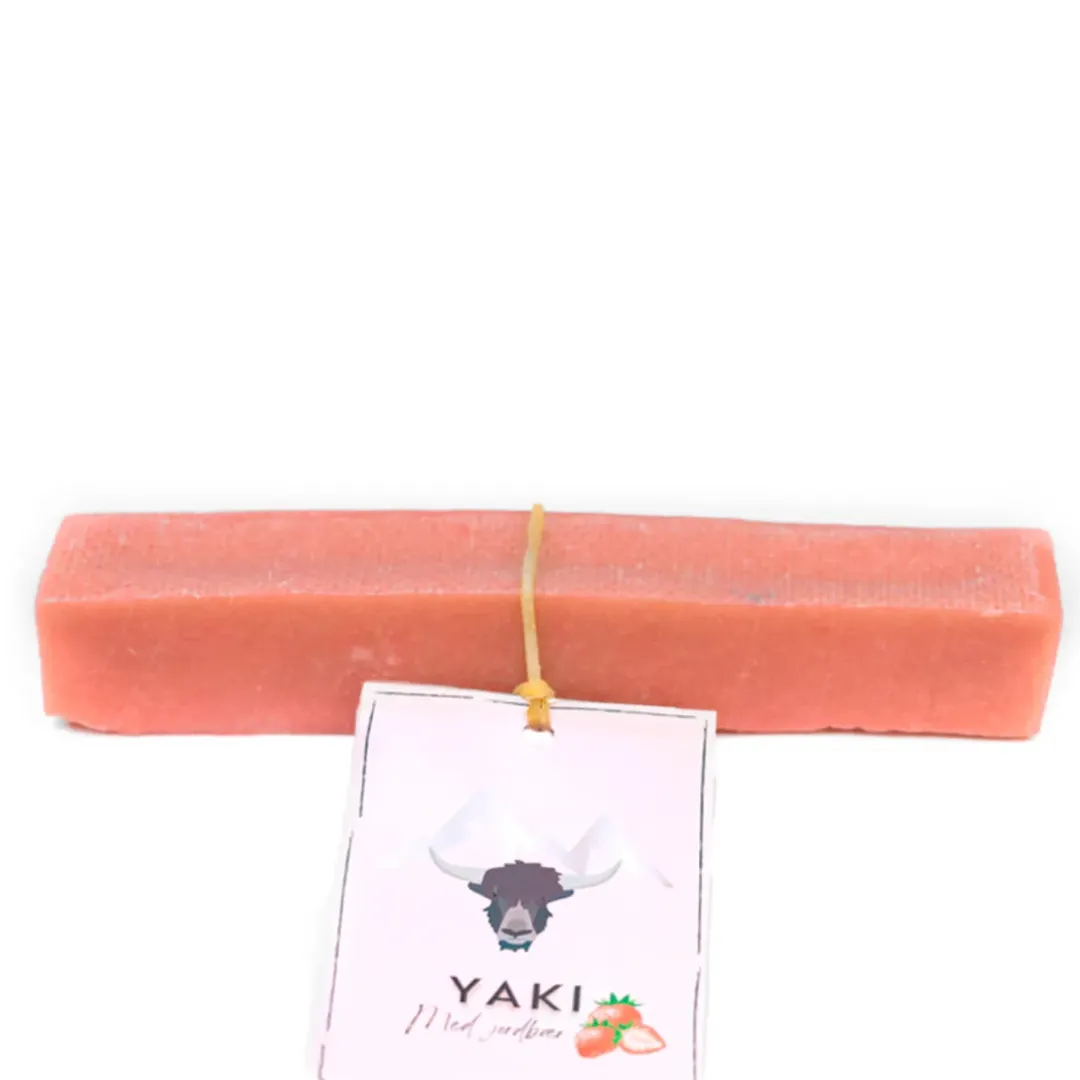 Yaki Dog Treats Yaki vegetarisk hundesnack med jordbær XL 140-160 g