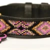 Zinj Hundehalsbånd Zinj Ombima halsbånd Large Pink - håndlavet hundehalsbånd