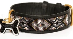 Zinj Hundehalsbånd Zinj Ombima halsbånd Mini Sort - håndlavet hundehalsbånd