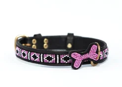 Zinj Hundehalsbånd Zinj Rafiki Skinny Halsbånd Medium Pink - slankt og elegant snit