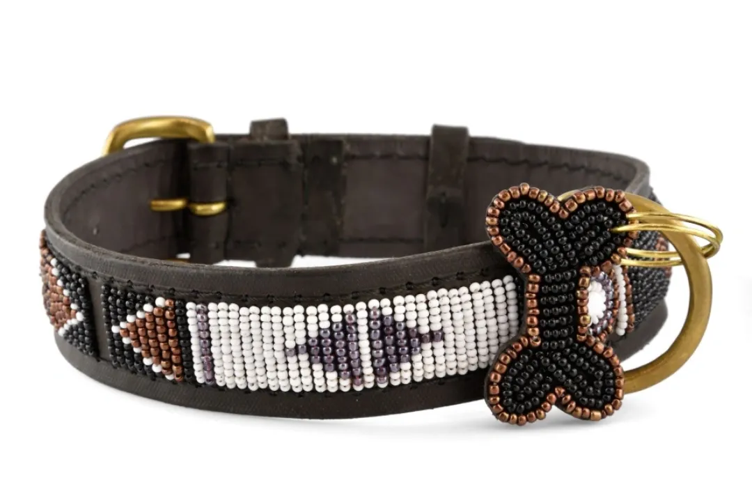 Zinj Hundehalsbånd Zinj Swahili Halsbånd Medium - håndlavet hundehalsbånd