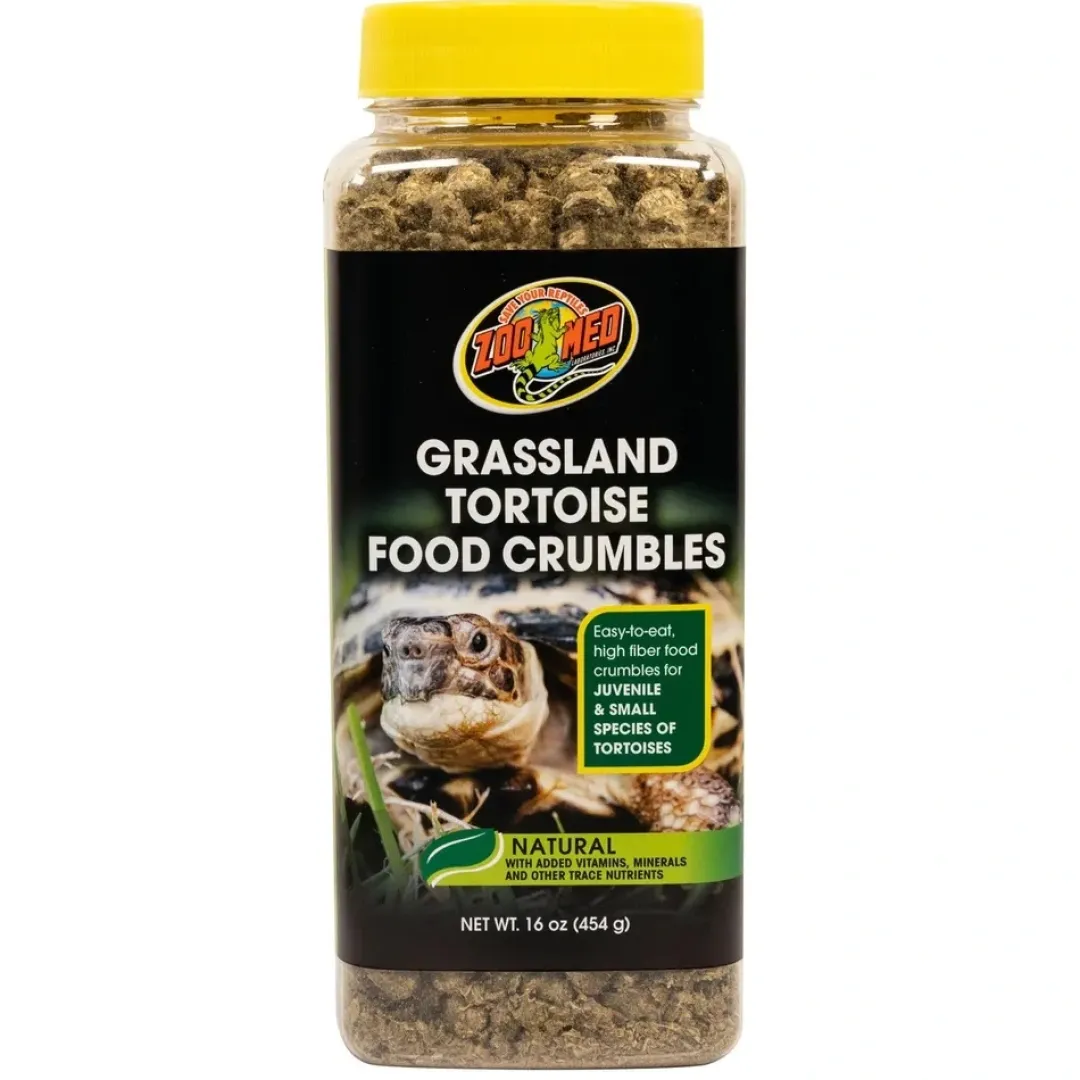 ZooMed Zoo Med Grassland Tortoise Crumbles 440 Gram (Til unge landskildpadder)